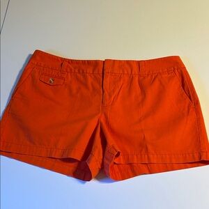 Ann Taylor Loft Women's 14 cotton Orange Shorts preppy vacation